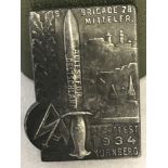 German WW2 pattern SA pin badge
