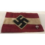 German WW2 pattern Hitler Youth armband & badge