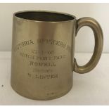 An EPNS Victoria Officers Mess Presentation cup, dated 21-1-65.