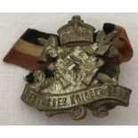 German Pre WWI Deutcher Kriegsbund badge and ribbon.