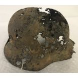 WWII relic Double Decal SS helmet.