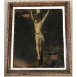 17th/18th century Italian School - oil on canvas 'Christ on the Cross'.