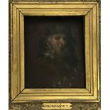 17th century Dutch School - oil sketch on wood panel of a bearded gentleman.