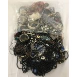 A large quantity of costume jewellery.