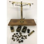 A small collection of scientific instruments.