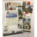 A collection of 1950's/60's Swiss travel leaflets.