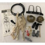 A vintage 1970's Action Man deep sea divers outfit with pamphlet.