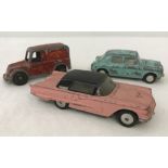 3 vintage diecast cars.