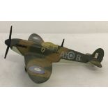 A Dinky Spitfire Mk II WW2 plane.