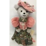 An American Tilly Collectibles " Amelia Ashterville " Bear dressed in period costume.