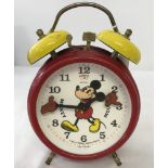 A classic Mickey Mouse alarm clock by Bradley.