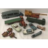 A small quantity of playworn mixed diecast vehicles.
