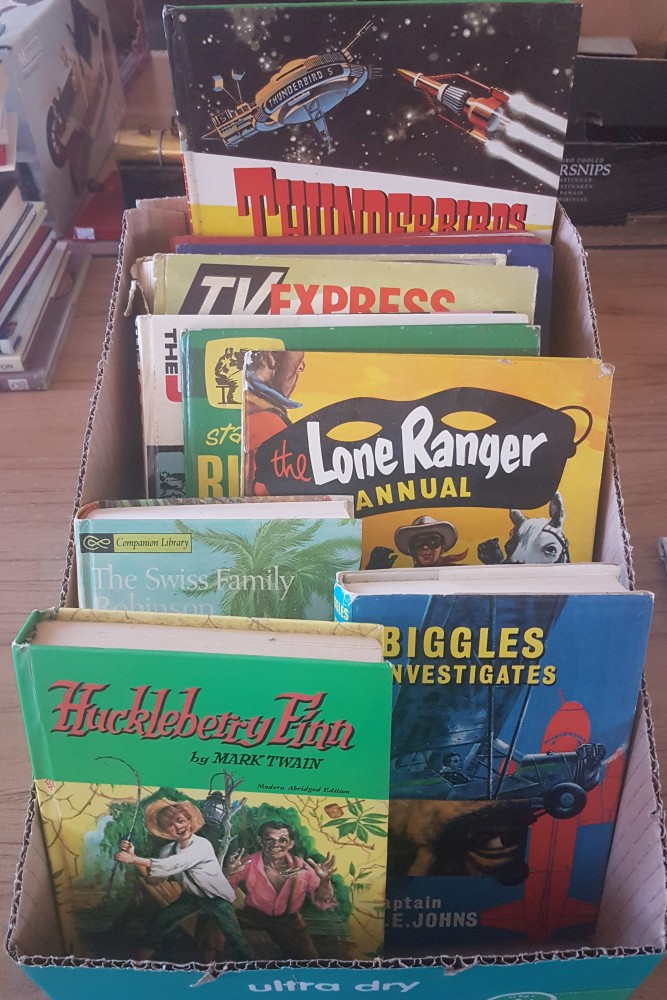 A collection of vintage childrens books and annuals.