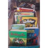 A collection of vintage childrens books and annuals.