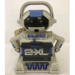 A 1992 Tiger Electronics 2-XL educational toy robot with tape player.