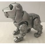 A 2000 Manley Quest Tekno Robot dog with moveable legs, tail, head and ears.