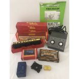 A collection of OO gauge railway items.