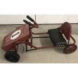 A 1960's metal framed pedal Go Kart.
