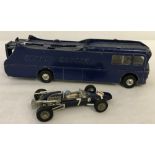 A Corgi Ecurie Ecosse racing car transporter & Cooper-Maserati F1 car.