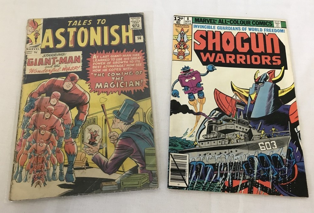 2 Marvel Comics 1970s comic books: Tales to Astonish #59 and Shogun Warriors #8.