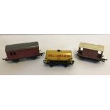 3 OO gauge model railway wagons.
