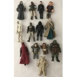 A collection of 12 1980's Star wars figures.