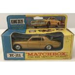 Boxed Matchbox King Size Mercury Cougar K-21.