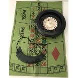 A boxed vintage home roulette game by K.&C. LTD., London.