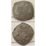 An English Charles I silver half crown.