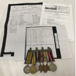 A WWI/WWII 7 medal group together with copies of paperwork relating to J.47009 George V. Rivett.