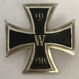 An Imperial German WWI pattern Iron cross 1st class with screwback.