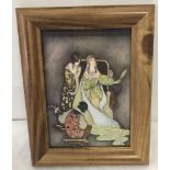A framed and glazed 1920's Jenni Harber print, "The Queen & her Magic Mirror".