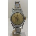 A 1950's vintage Cinderella wristwatch with metal expandable strap.