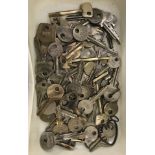 A quantity of 83 vintage brass keys dating from the 1950's & 60's.