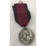 A modern replica of the Waterloo Campaign medal.