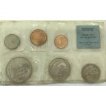 1968 New Zealand 6 coin set. Uncirculated. In original blister packing