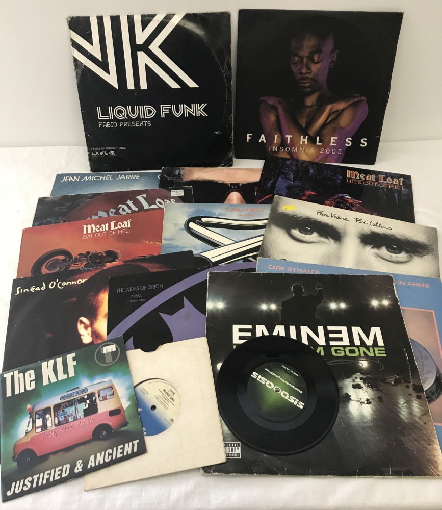 A collection of LP and 12" singles.