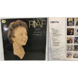 A signed copy of Edith Piaf MFP record.