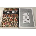 2 reference books on stained glass & heraldry