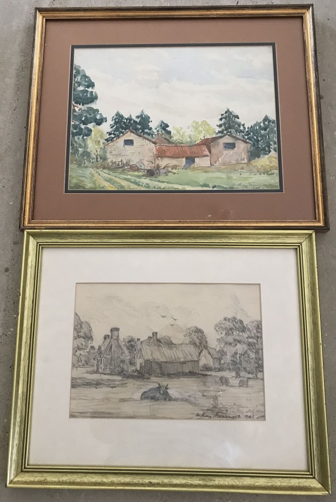 2 framed & glazed pictures by Anthony Beaumont.