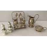 A quantity of silver plate items.