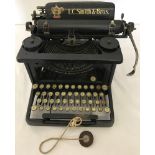 A vintage L.C. Smith & Bros typewriter.
