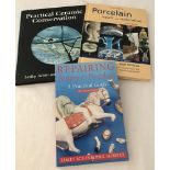 3 books on repairing porcelain & ceramics.