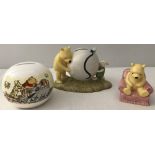 3 Royal Doulton Winnie the Pooh ceramic items.