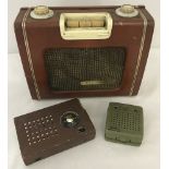 A vintage Eveready "Sky Leader" transistor radio.