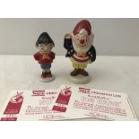 2 Limited Edition Wade ceramic Enid Blyton figurines of Noddy and Big Ears.