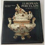 A book entitled "European Pottery of the 18th Century."