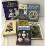 A collection of books on pottery & porcelain.