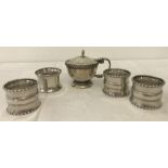 5 pieces of vintage hallmarked silver.