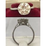 A diamond solitaire ring. Approx. 2.3 ct.